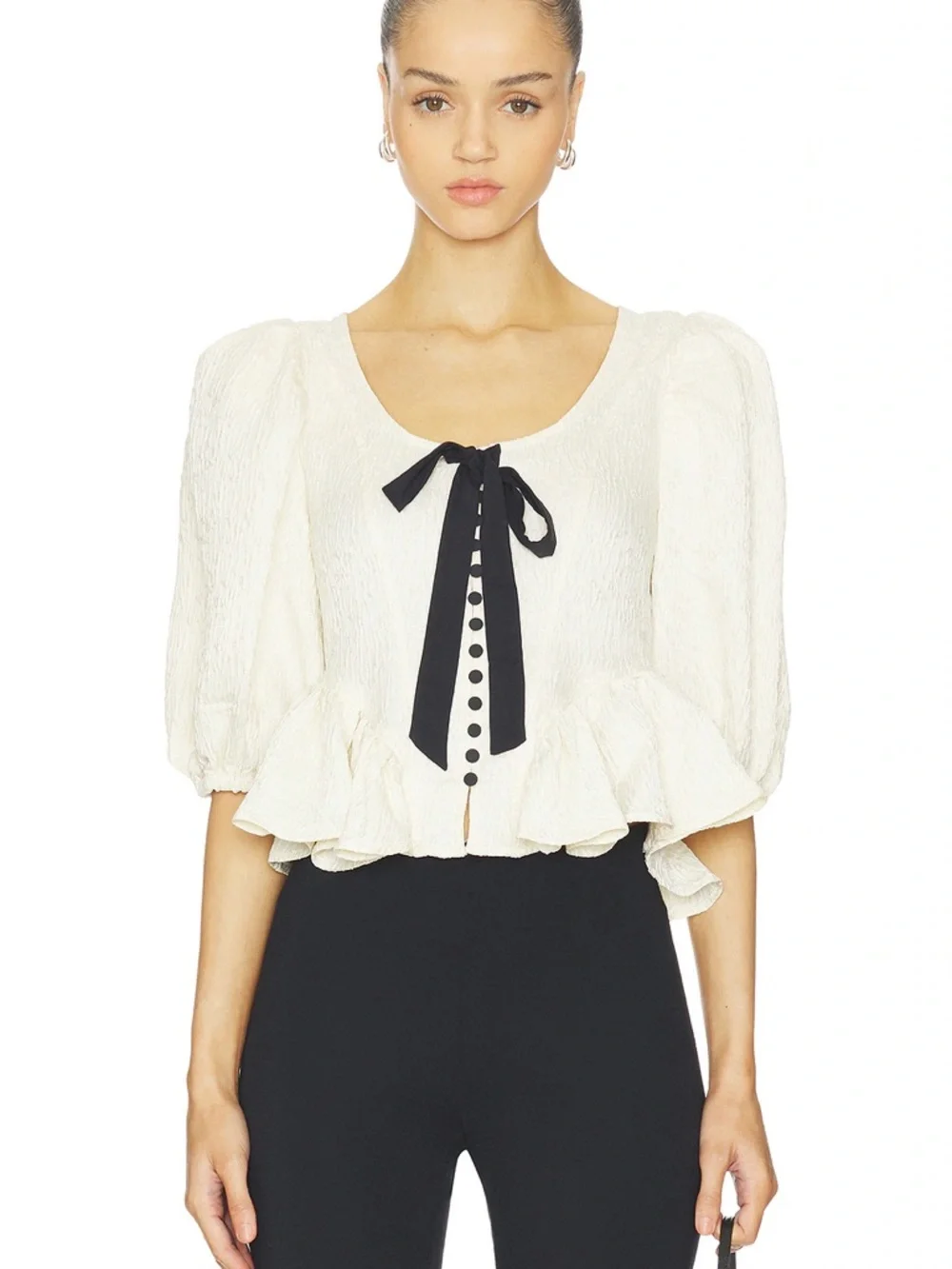 FREE PEOPLE Pamela Bow Top M